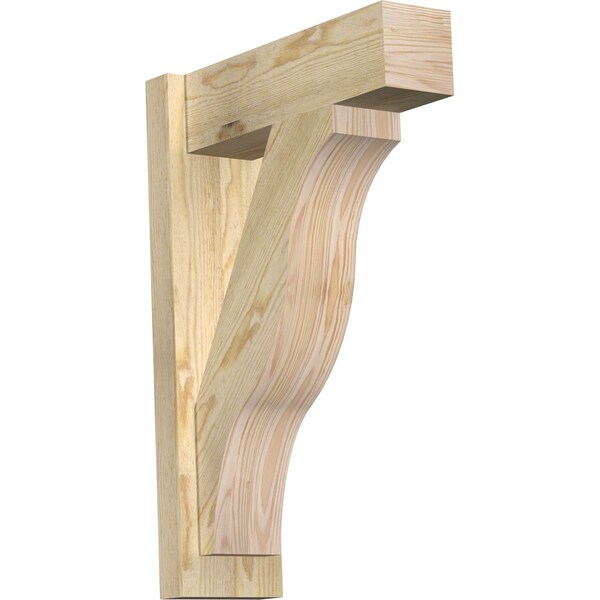Ekena Millwork Funston Block Rough Sawn Outlooker, Douglas Fir, 6"W x 18"D x 26"H OUT06X18X26FST05RDF - main